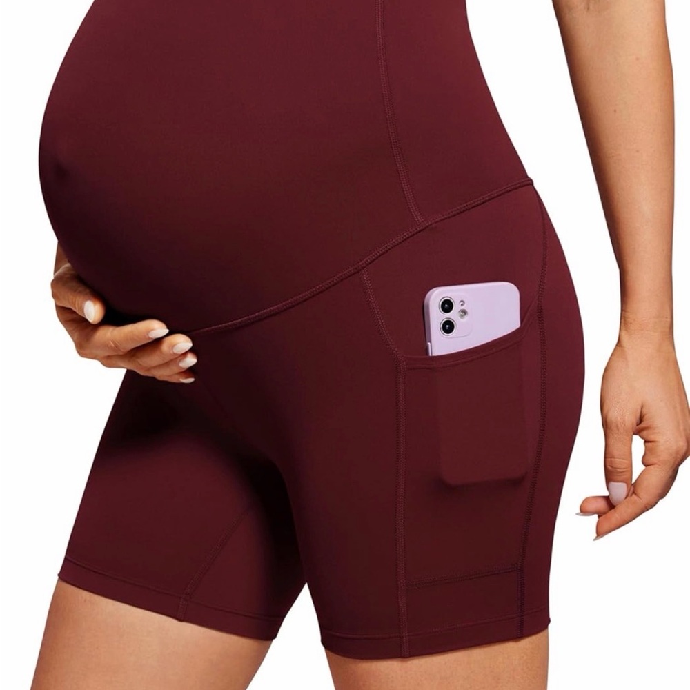 CRZ maternity biker shorts